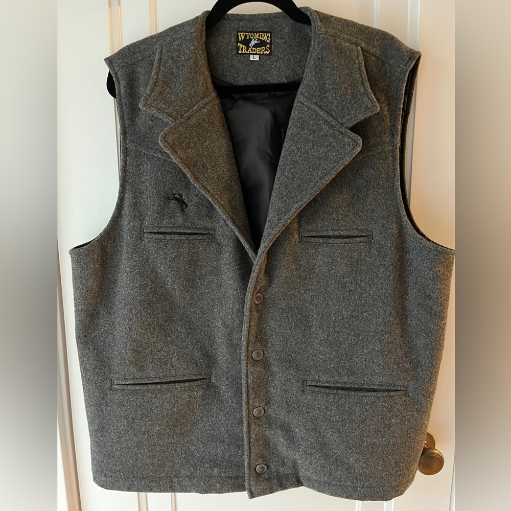 Wyoming Traders Buckaroo Wool Vest - Size L
